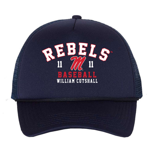 Ole Miss - NCAA Baseball : William Cutshall - Trucker Hat-0