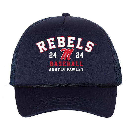 Ole Miss - NCAA Baseball : Austin Fawley - Trucker Hat-0