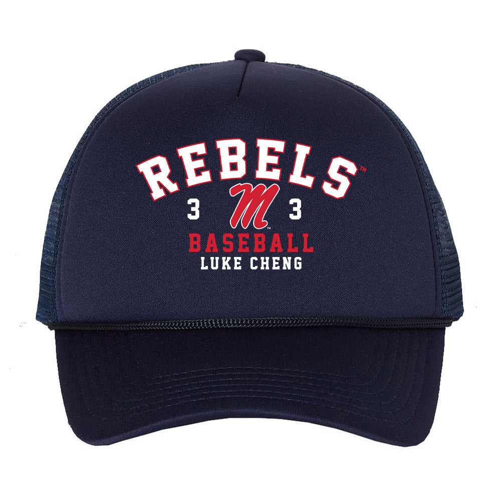 Ole Miss - NCAA Baseball : Luke Cheng - Trucker Hat-0