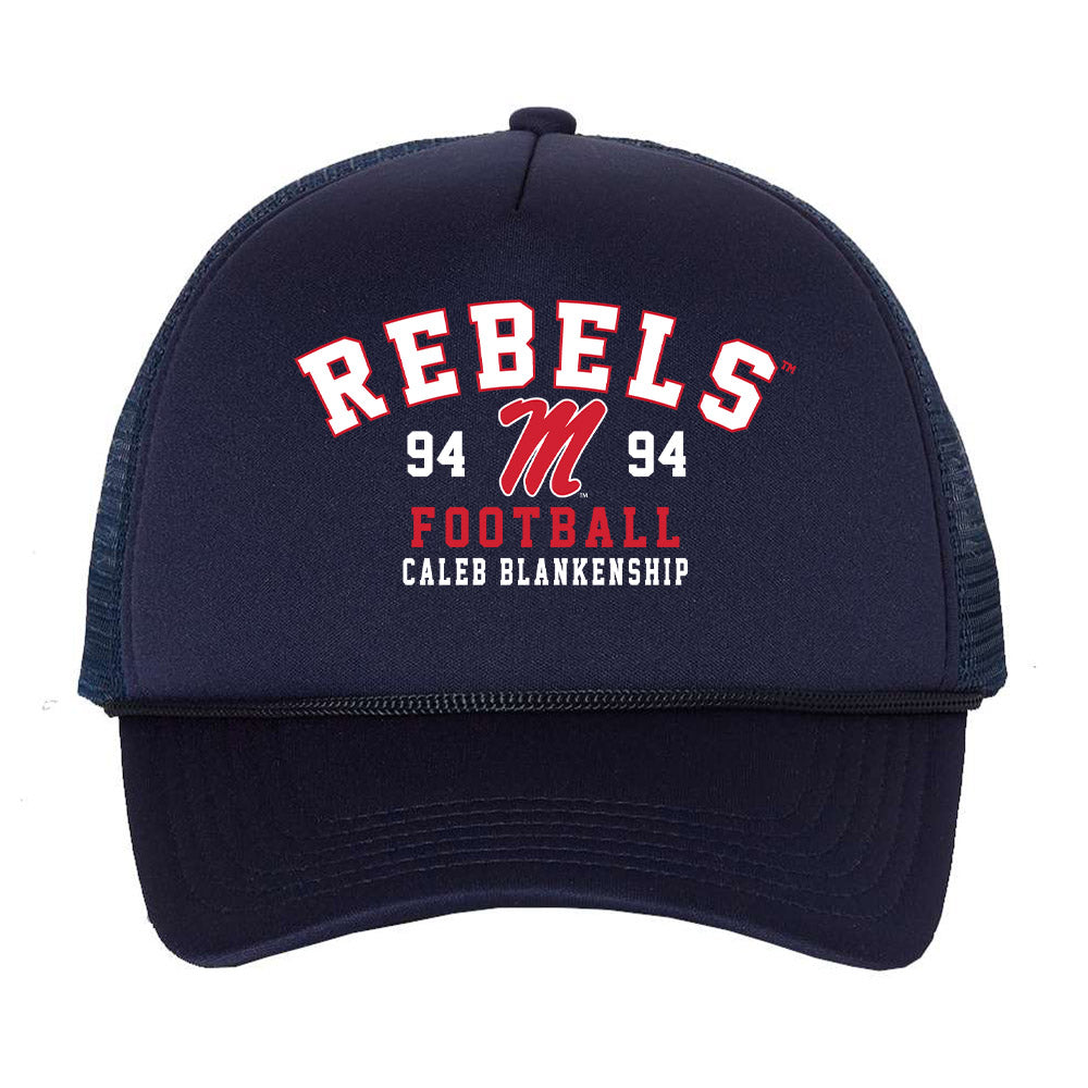 Ole Miss - NCAA Football : Caleb Blankenship - Trucker Hat-0