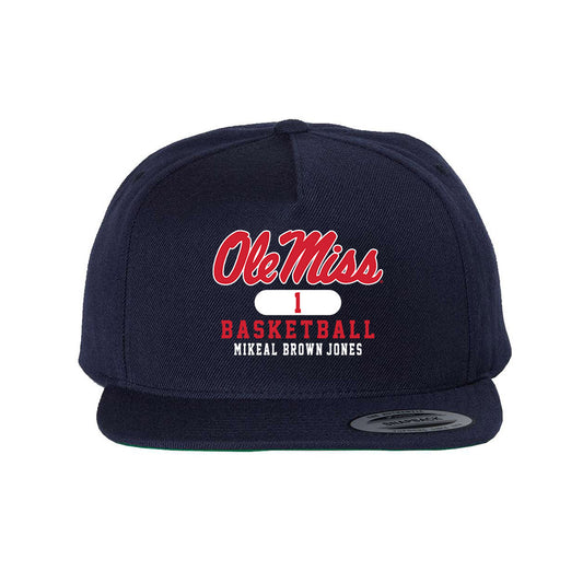 Ole Miss - NCAA Men's Basketball : Mikeal Brown-Jones - Snapback Hat-0