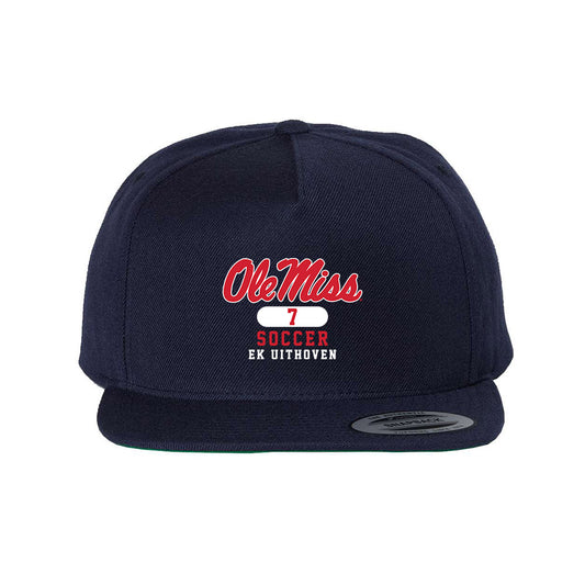 Ole Miss - NCAA Women's Soccer : Ek Uithoven - Snapback Hat