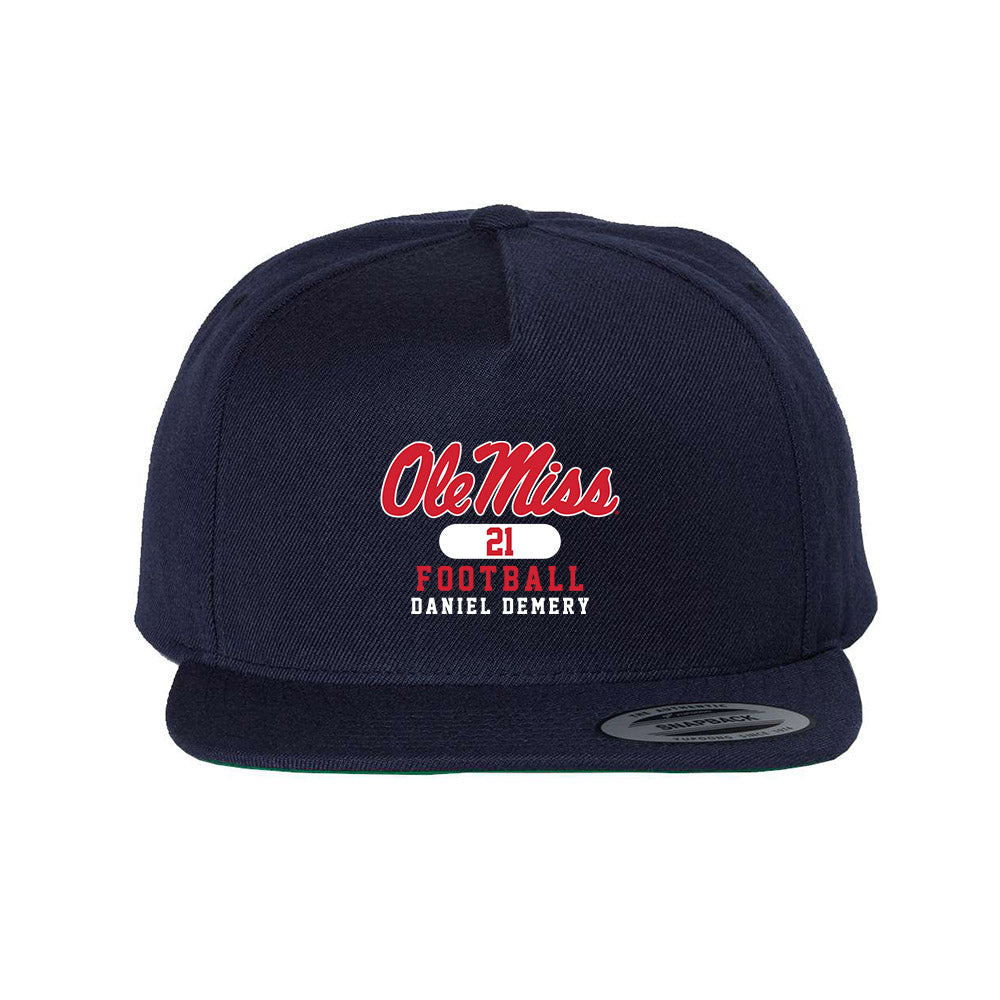 Ole Miss - NCAA Football : Daniel Demery - Snapback Hat