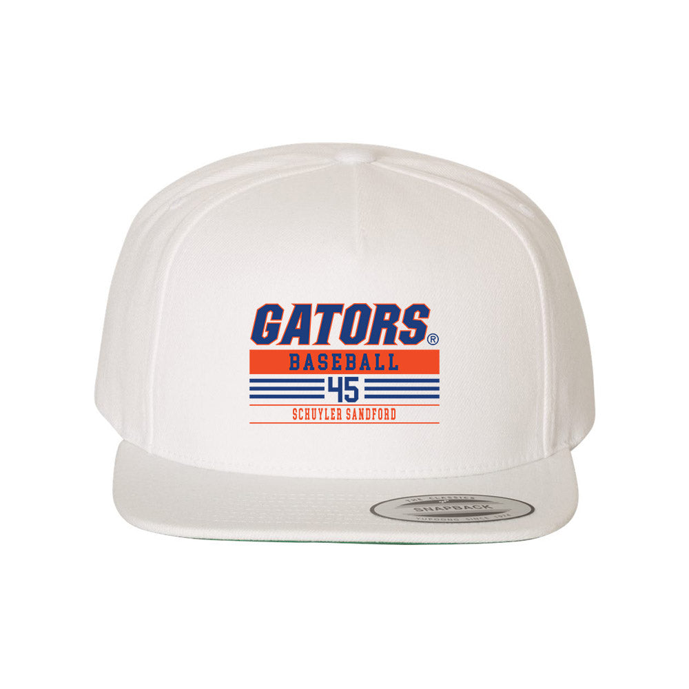 Florida - NCAA Baseball : Schuyler Sandford - Snapback Hat