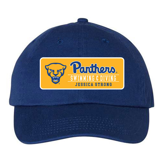 Pittsburgh - NCAA Women's Swimming & Diving : Jessica Strong - Dad Hat-0