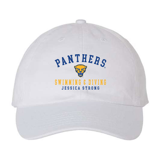 Pittsburgh - NCAA Women's Swimming & Diving : Jessica Strong - Dad Hat-0