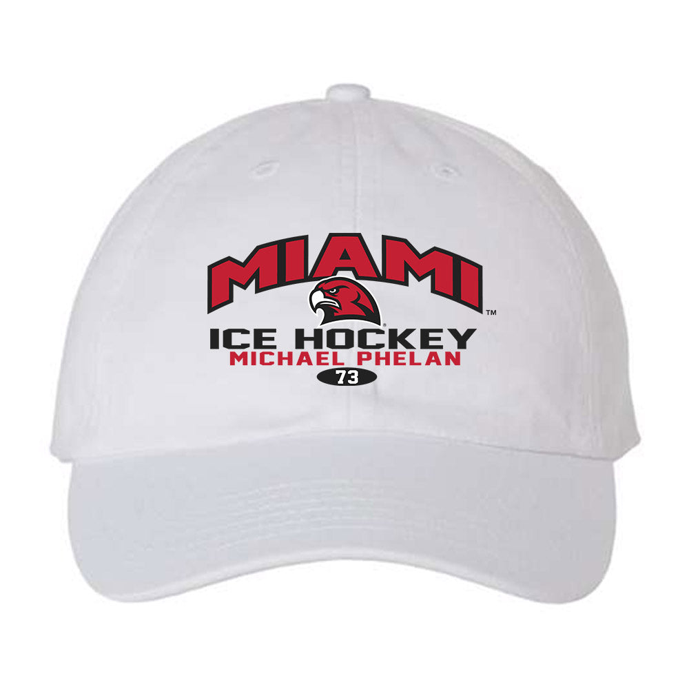 Miami of Ohio - NCAA Men's Ice Hockey : Michael Phelan - Dad Hat-0