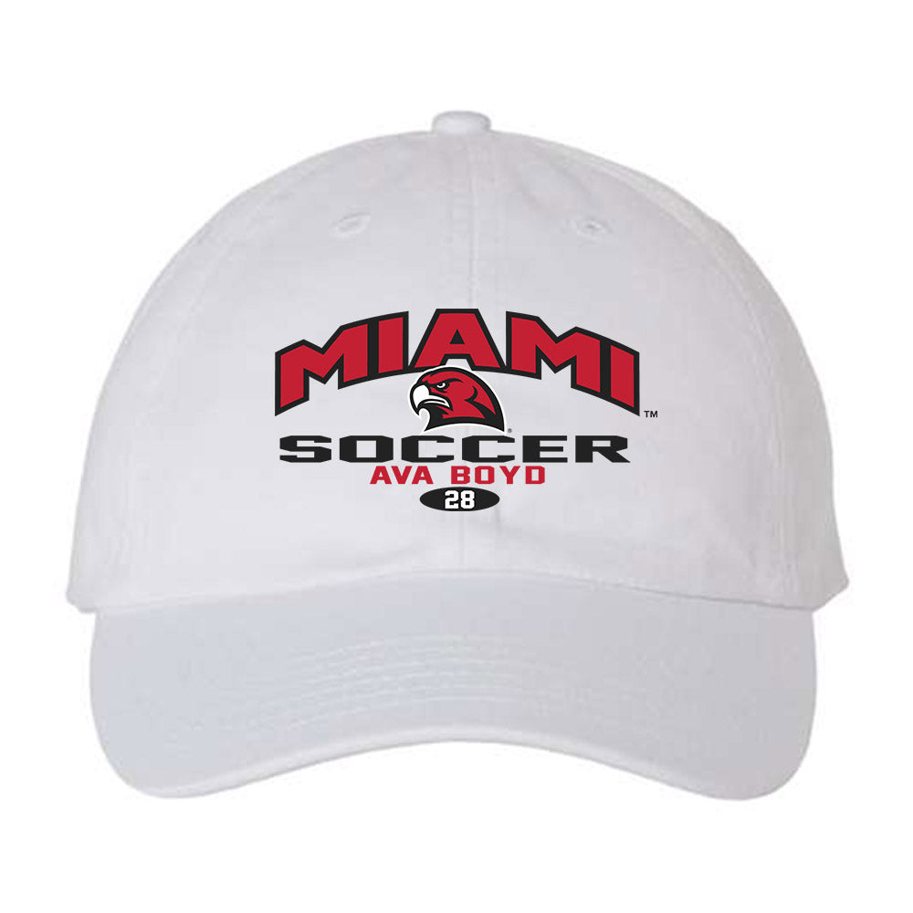 Miami of Ohio - NCAA Women's Soccer : Ava Boyd - Dad Hat-0