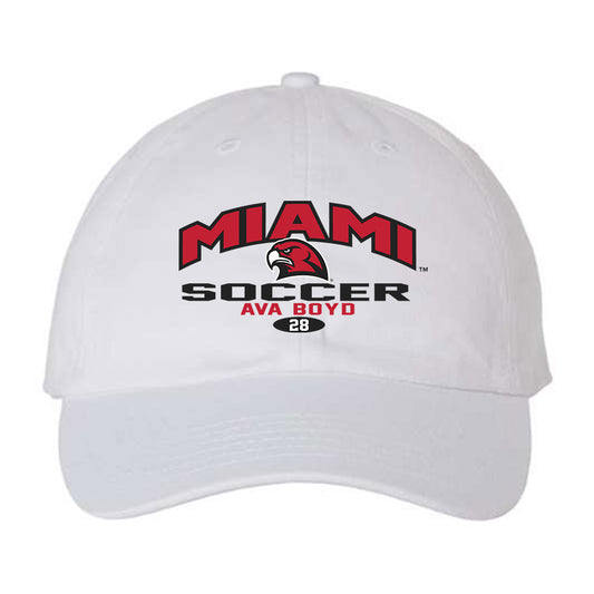 Miami of Ohio - NCAA Women's Soccer : Ava Boyd - Dad Hat-0