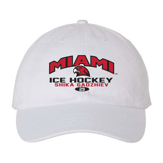 Miami of Ohio - NCAA Men's Ice Hockey : Shika Gadzhiev - Dad Hat-0