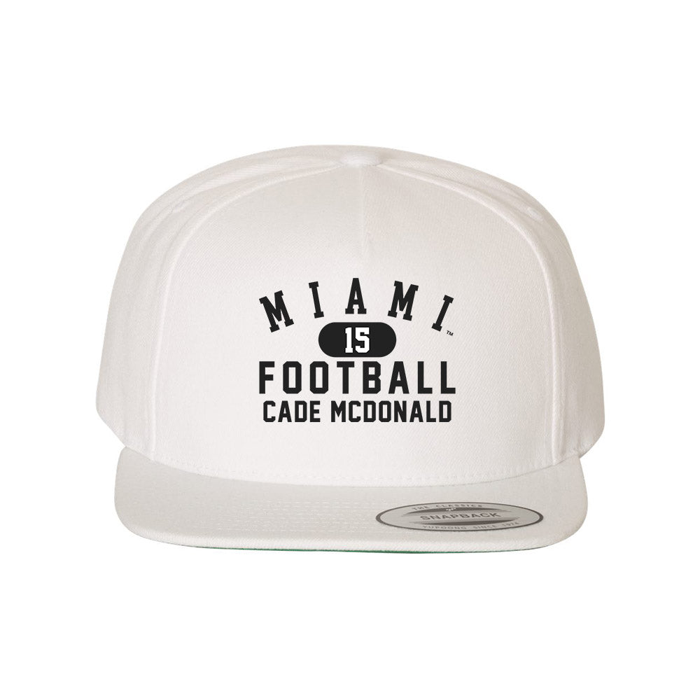 Miami of Ohio - NCAA Football : Cade McDonald - Snapback Cap