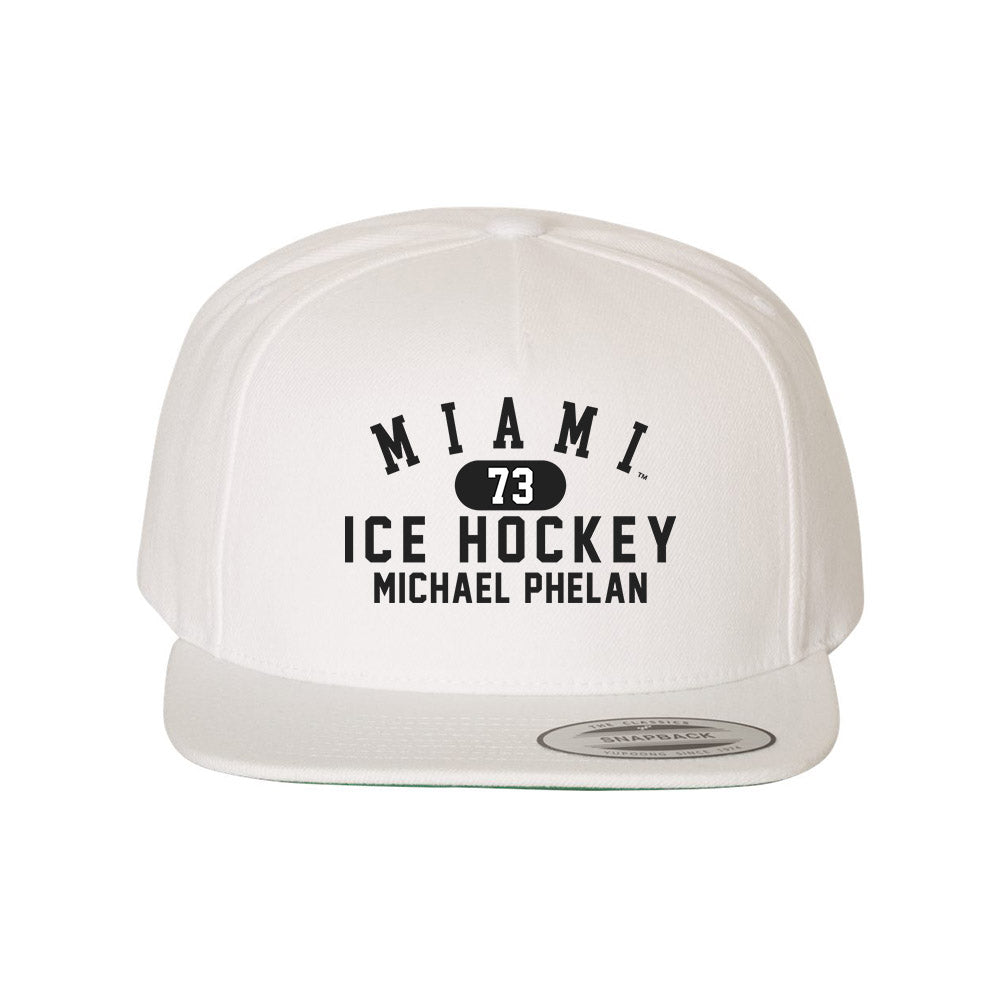 Miami of Ohio - NCAA Men's Ice Hockey : Michael Phelan - Snapback Hat-0