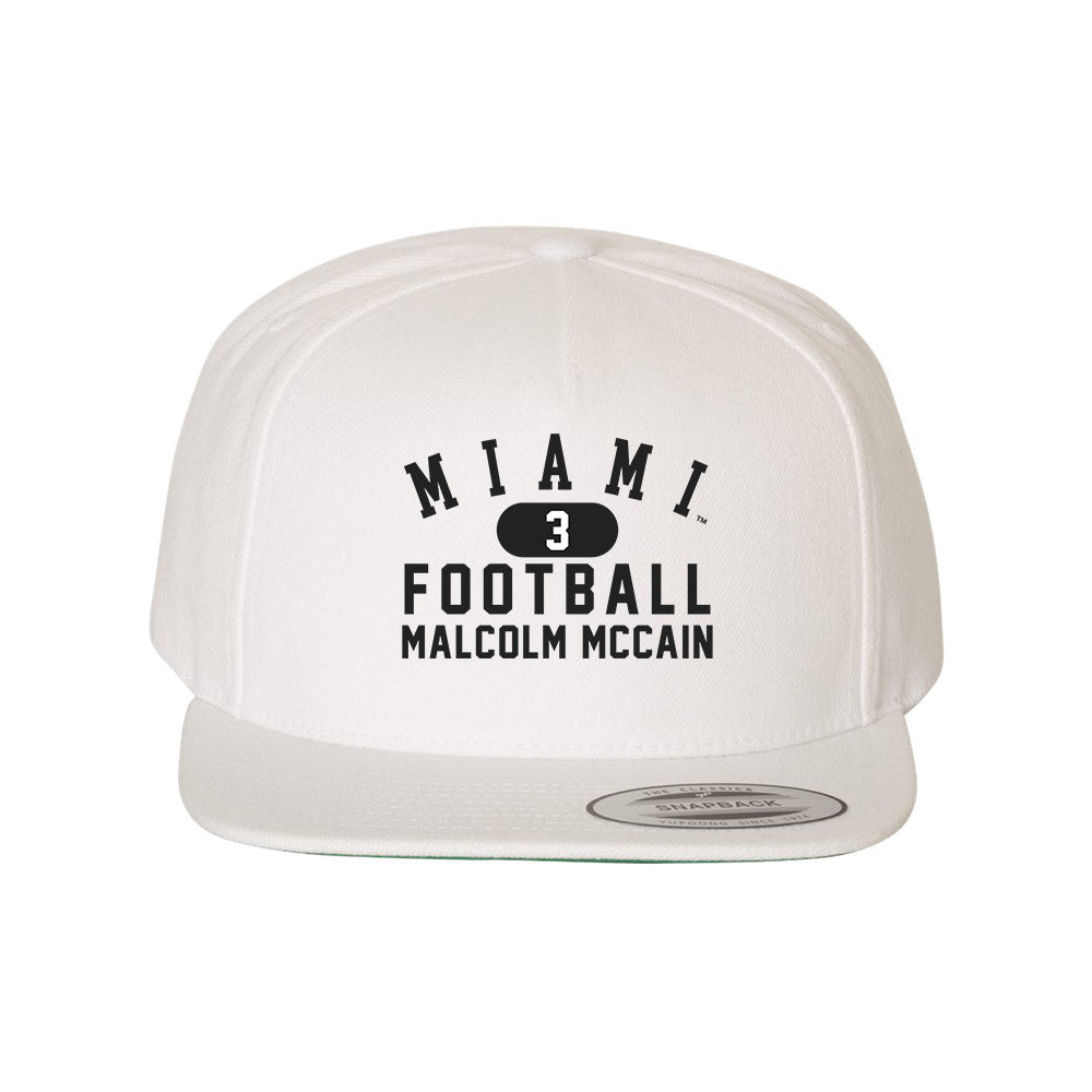 Miami of Ohio - NCAA Football : Malcolm McCain - Snapback Hat-0