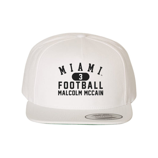 Miami of Ohio - NCAA Football : Malcolm McCain - Snapback Hat-0