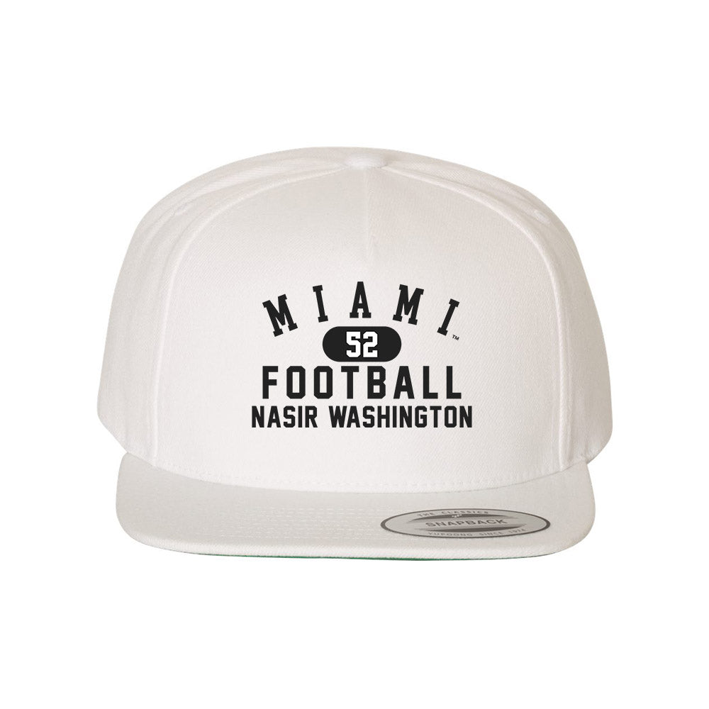 Miami of Ohio - NCAA Football : Nasir Washington - Snapback Hat-0