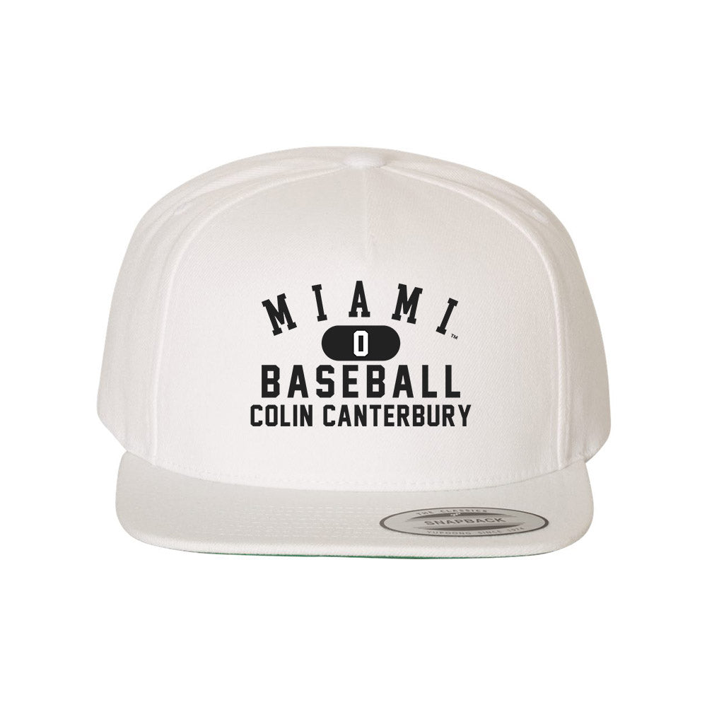 Miami of Ohio - NCAA Baseball : Colin Canterbury - Snapback Hat-0