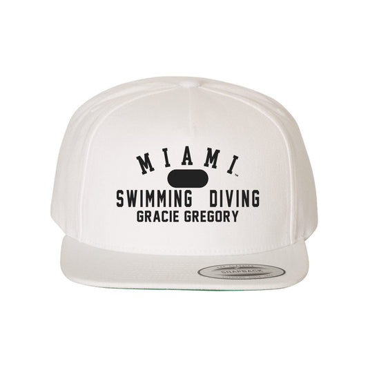 Miami of Ohio - NCAA Women's Swimming & Diving : Gracie Gregory - Snapback Hat-0