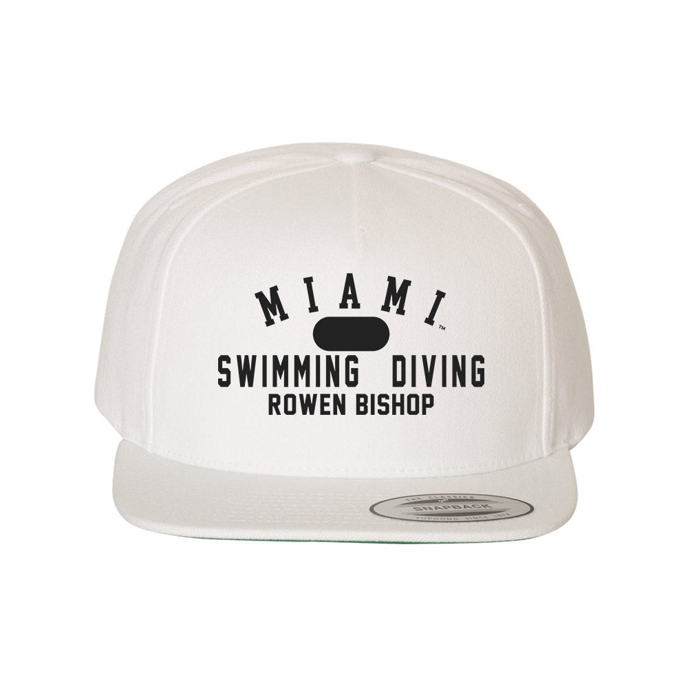 Miami of Ohio - NCAA Men's Swimming & Diving : Rowen Bishop - Snapback Hat-0