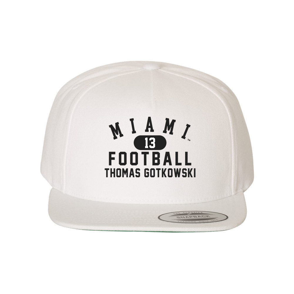 Miami of Ohio - NCAA Football : Thomas Gotkowski - Snapback Hat-0