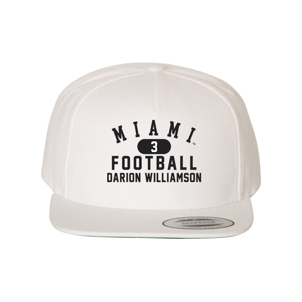 Miami of Ohio - NCAA Football : Darion Williamson - Snapback Hat-0
