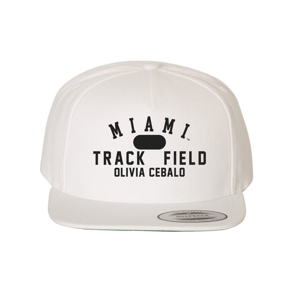 Miami of Ohio - NCAA Women's Track & Field : olivia cebalo - Snapback Hat-0
