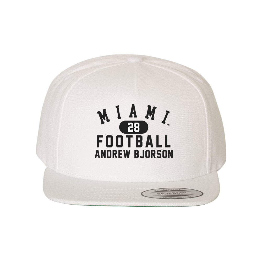 Miami of Ohio - NCAA Football : Andrew Bjorson - Snapback Hat-0