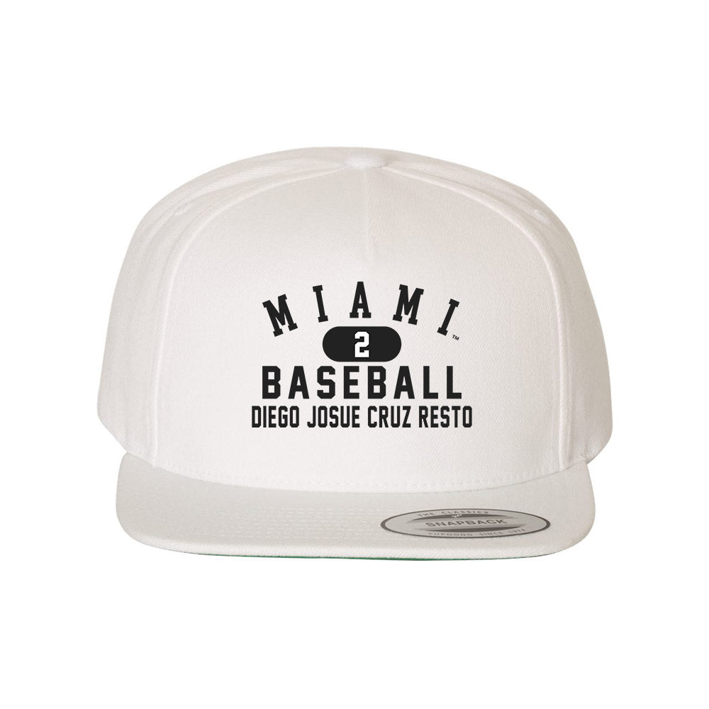 Miami of Ohio - NCAA Baseball : Diego Josue Cruz Resto - Snapback Hat-0
