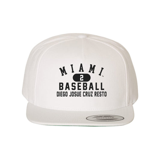 Miami of Ohio - NCAA Baseball : Diego Josue Cruz Resto - Snapback Hat-0