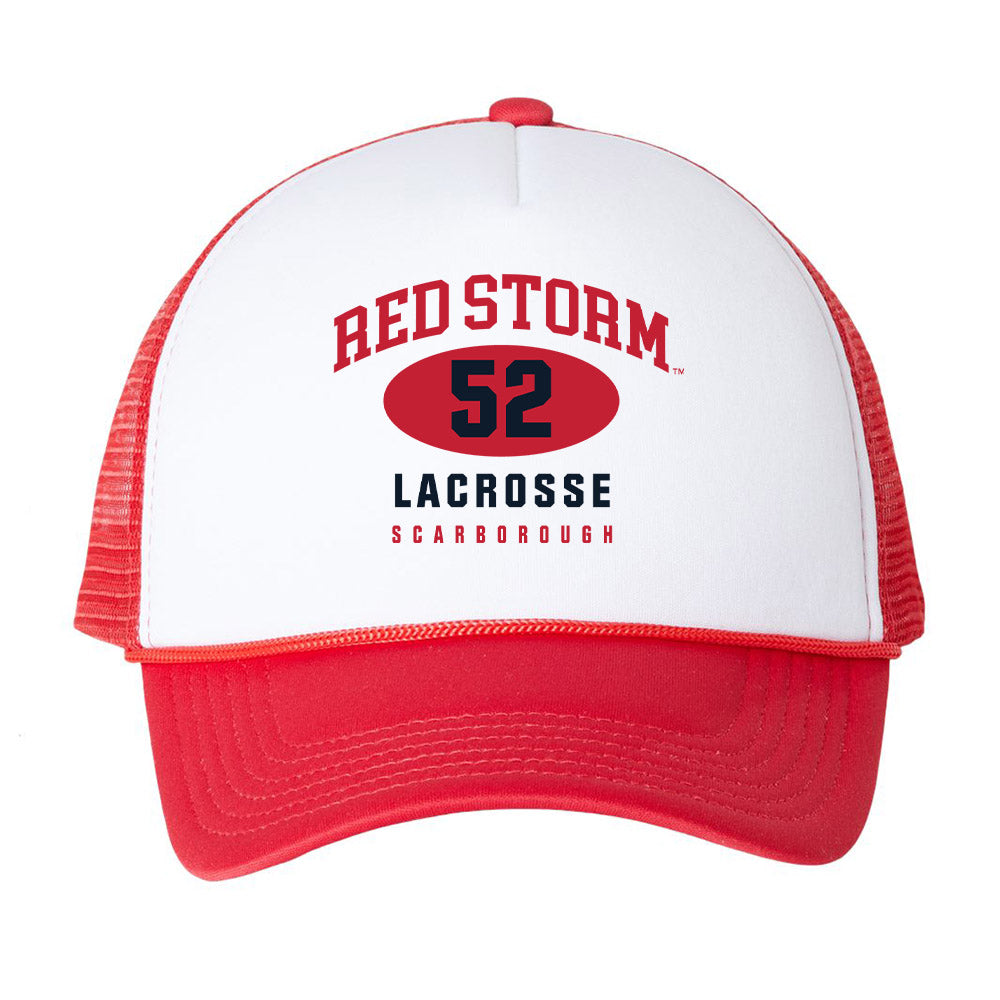 St. Johns - NCAA Men's Lacrosse : Patrick Scarborough - Trucker Hat-0