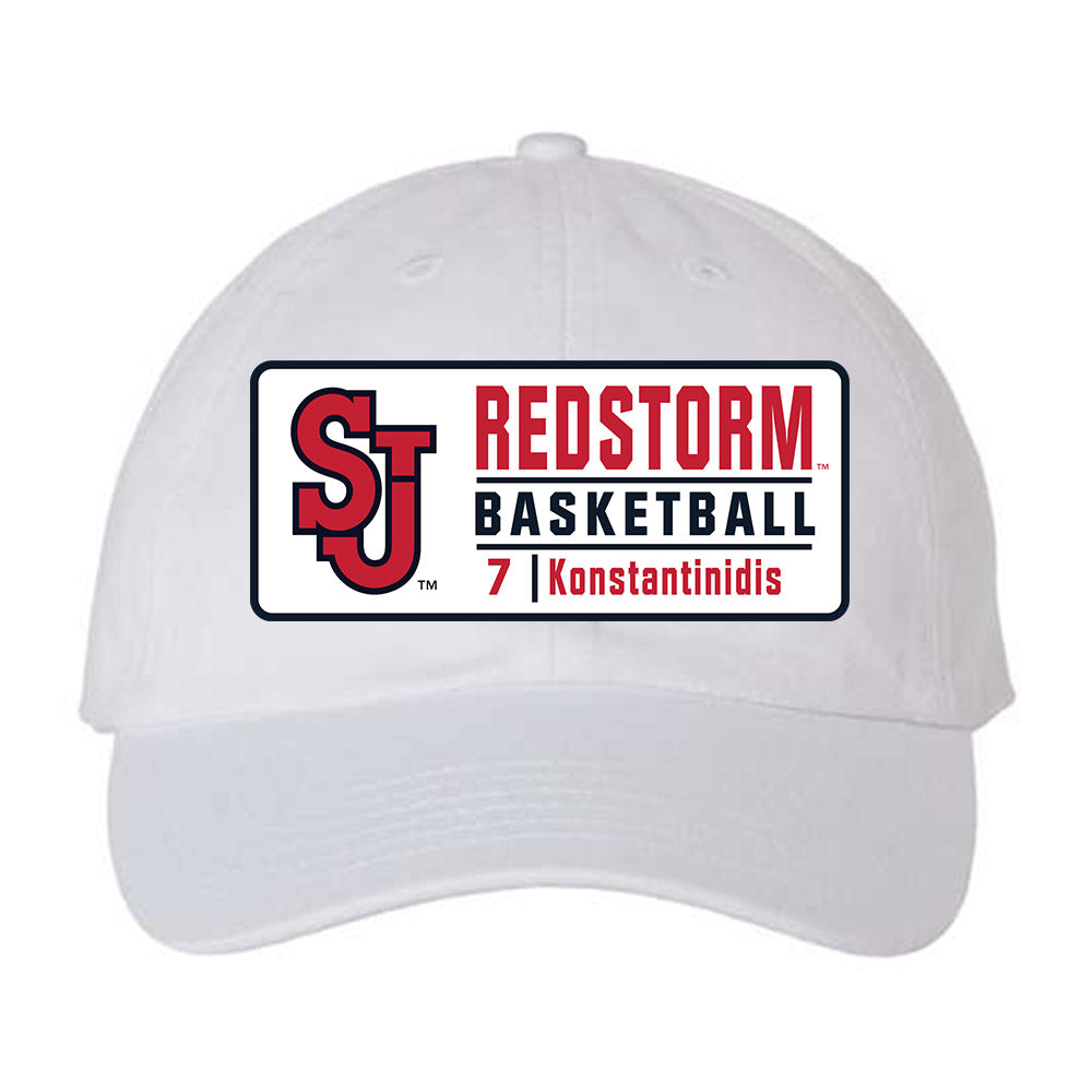 St. Johns - NCAA Men's Basketball : Fotis Konstantinidis - Dad Hat-0