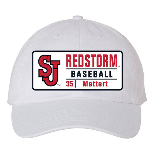 St. Johns - NCAA Baseball : Sam Mettert - Structured Trucker Hat