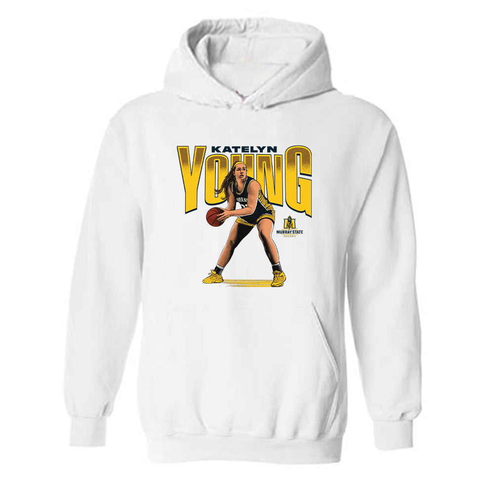 Murray State - NCAA Women's Basketball : Katelyn Young - Hooded Sweatshirt Individual Caricature