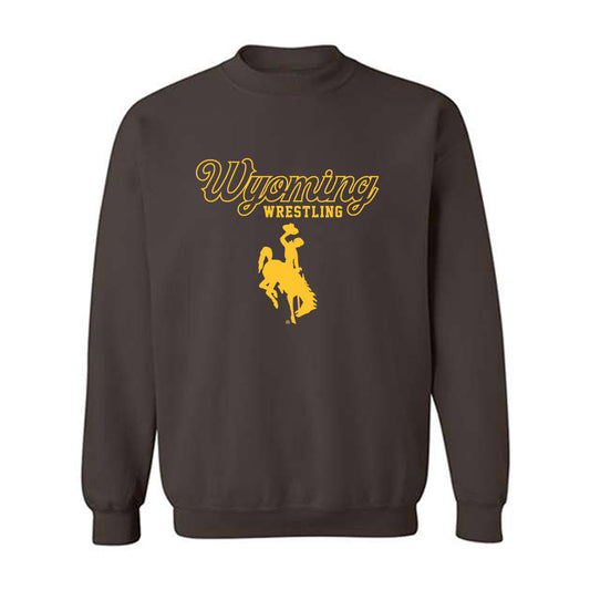 Wyoming - NCAA Wrestling : Brett McIntosh - Crewneck Sweatshirt Classic Shersey