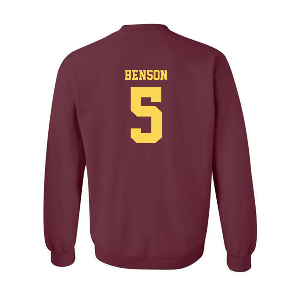 NSU - NCAA Baseball : Drew Benson - Crewneck Sweatshirt Sports Shersey