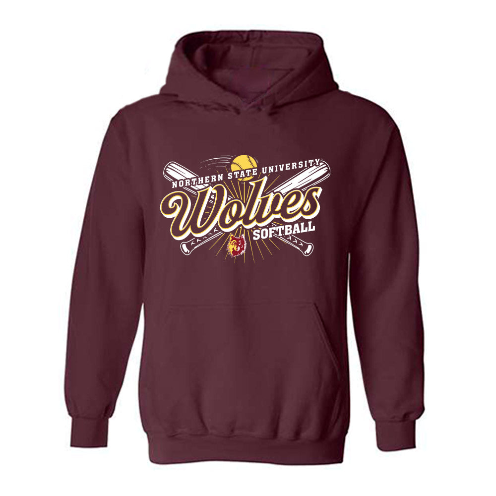 NSU - NCAA Softball : Kinsley Stover - Sports Shersey Hooded Sweatshirt-0