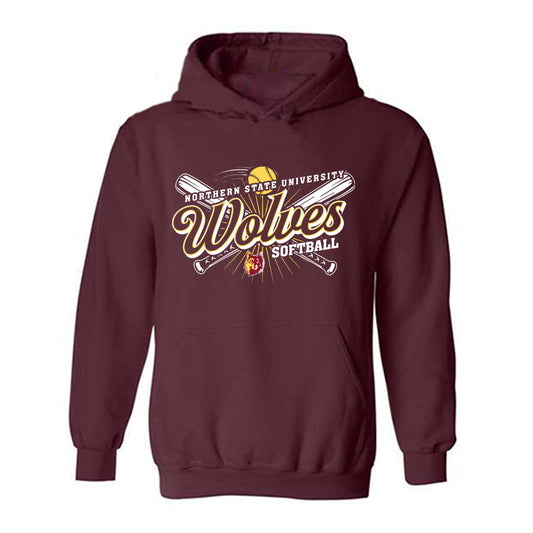 NSU - NCAA Softball : Kinsley Stover - Sports Shersey Hooded Sweatshirt-0
