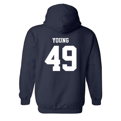 Georgia Southern - NCAA Baseball : Jack Young - Sports Shersey Hooded Sweatshirt-1