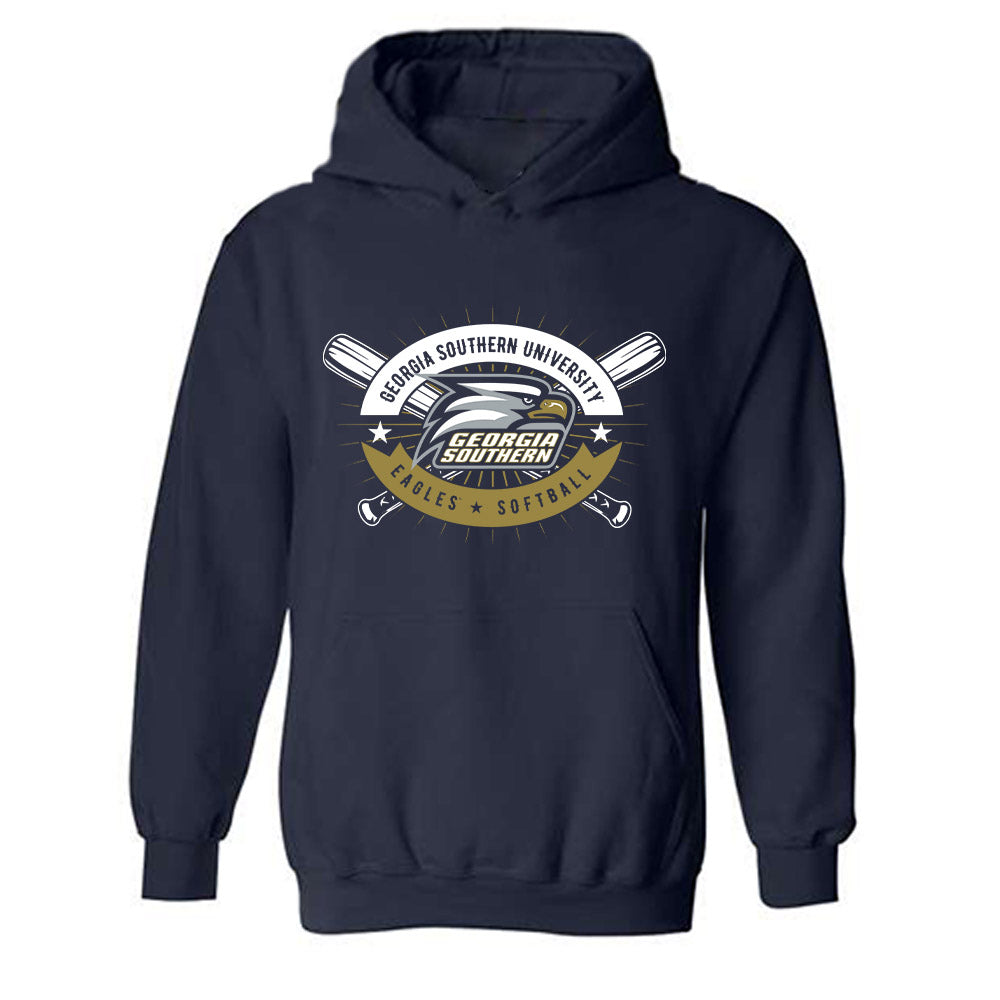 Georgia Southern - NCAA Softball : Demere Gray - Sports Shersey Hooded Sweatshirt-0