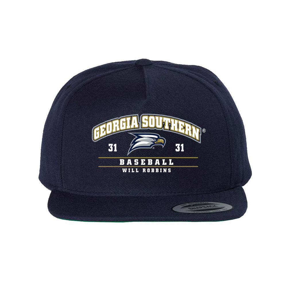 Georgia Southern - NCAA Baseball : Will Robbins - Snapback Hat-0