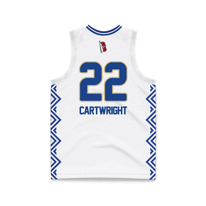 Tulsa - NCAA Women's Basketball : Mady Cartwright - White Basketball Jersey