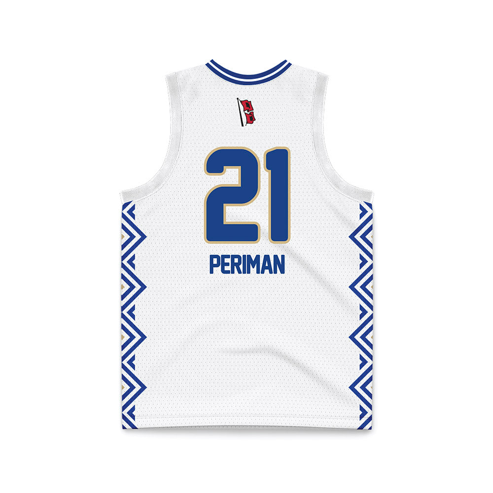 Tulsa - NCAA Women's Basketball : Hadley Periman - White Basketball Jersey-1