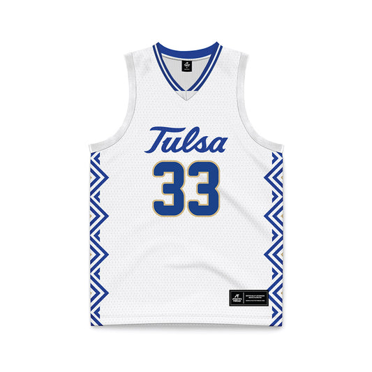 Tulsa - NCAA Women's Basketball : Dora Toman - White Basketball Jersey-0