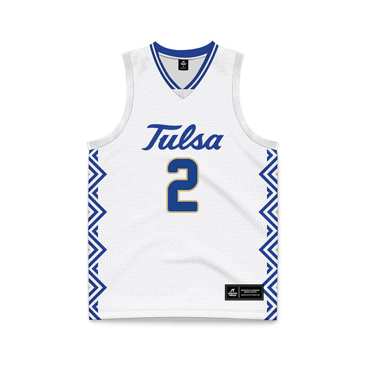 Tulsa - NCAA Women's Basketball : RyLee Grays - White Basketball Jersey-0