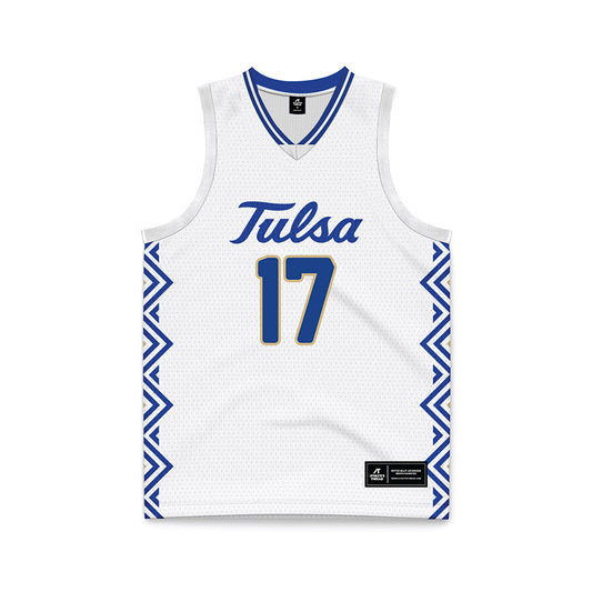 Tulsa - NCAA Women's Basketball : Hannah Riddick - White Basketball Jersey-0