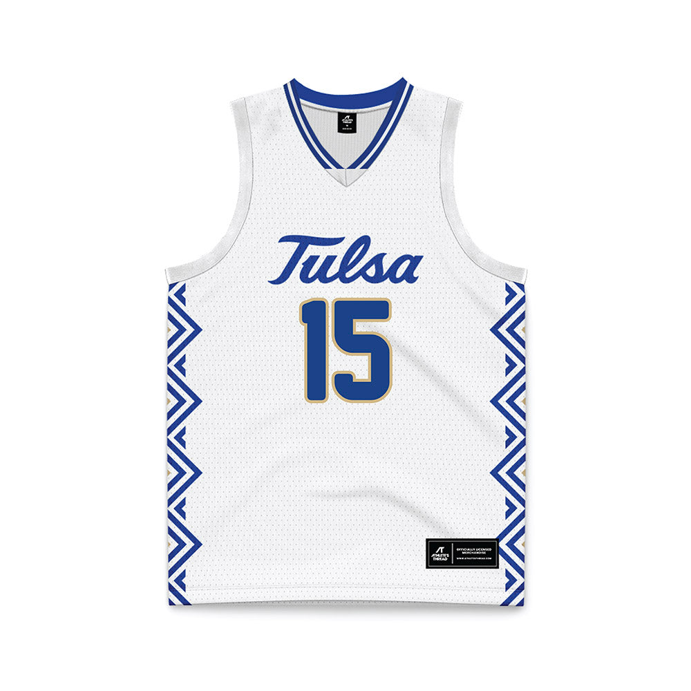 Tulsa - NCAA Women's Basketball : Jade Clack - White Basketball Jersey-0