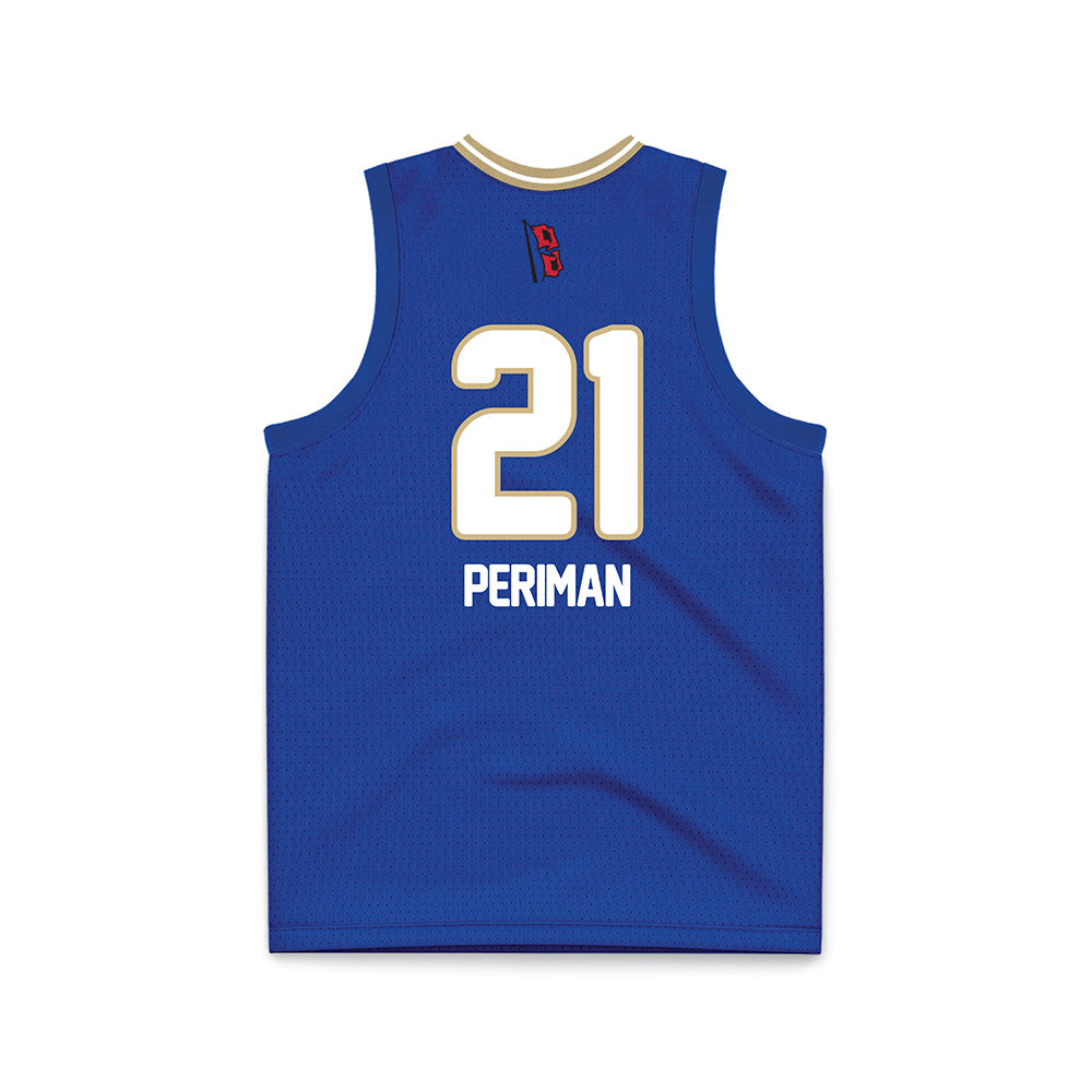 Tulsa - NCAA Women's Basketball : Hadley Periman - Blue Basketball Jersey-1