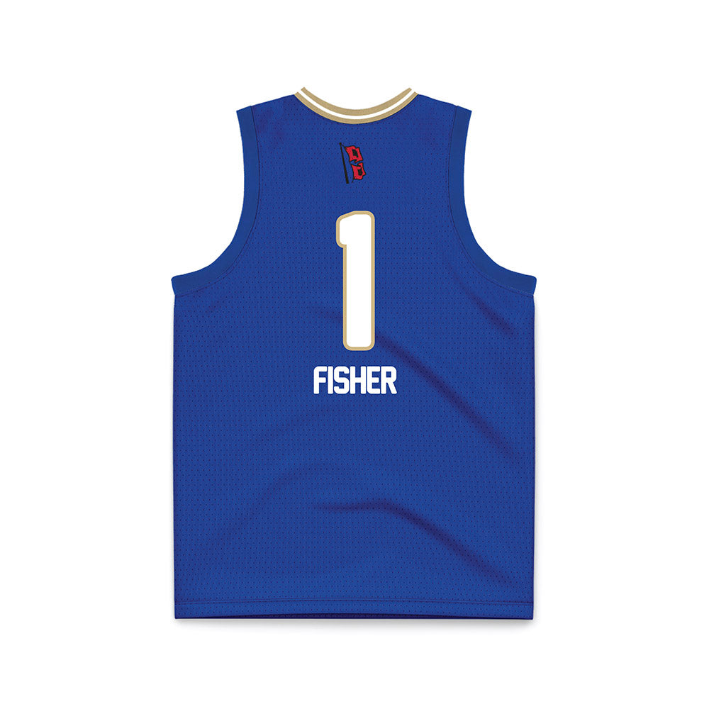 Tulsa - NCAA Women's Basketball : Haven Fisher - Blue Basketball Jersey-1