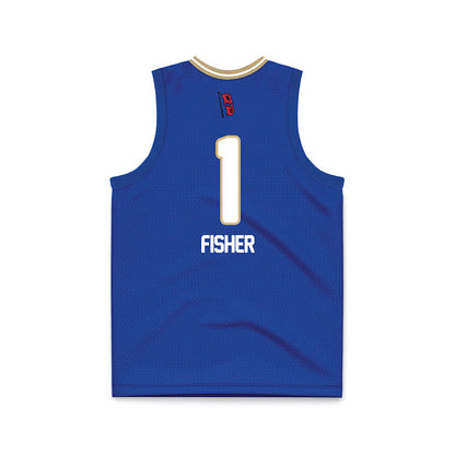 Tulsa - NCAA Women's Basketball : Haven Fisher - Blue Basketball Jersey-1