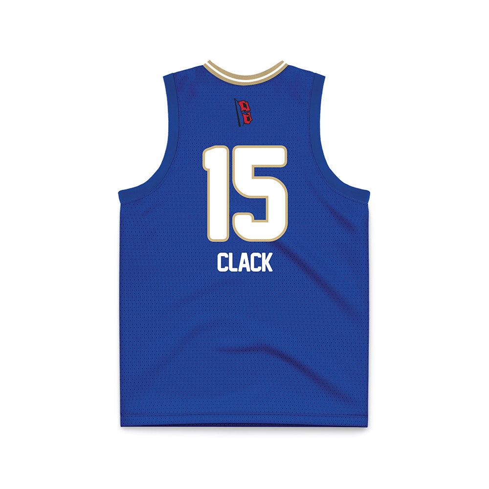 Tulsa - NCAA Women's Basketball : Jade Clack - Blue Basketball Jersey-1