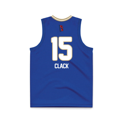 Tulsa - NCAA Women's Basketball : Jade Clack - Blue Basketball Jersey-1